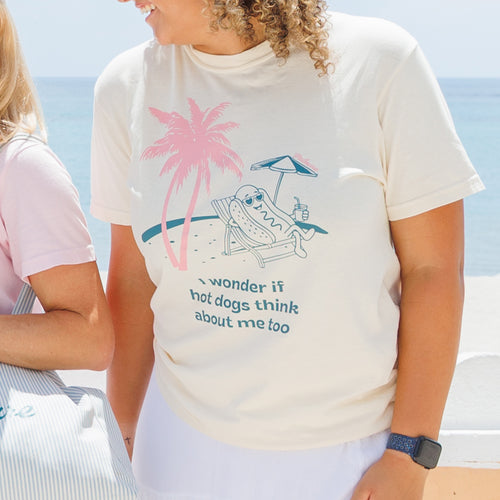 Beach Hot Dog Unisex Tee