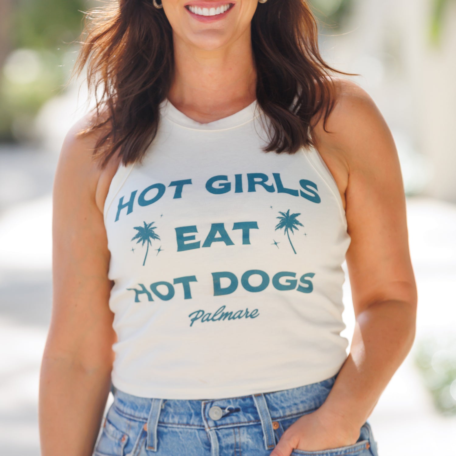 Hot Girls Racer Tank