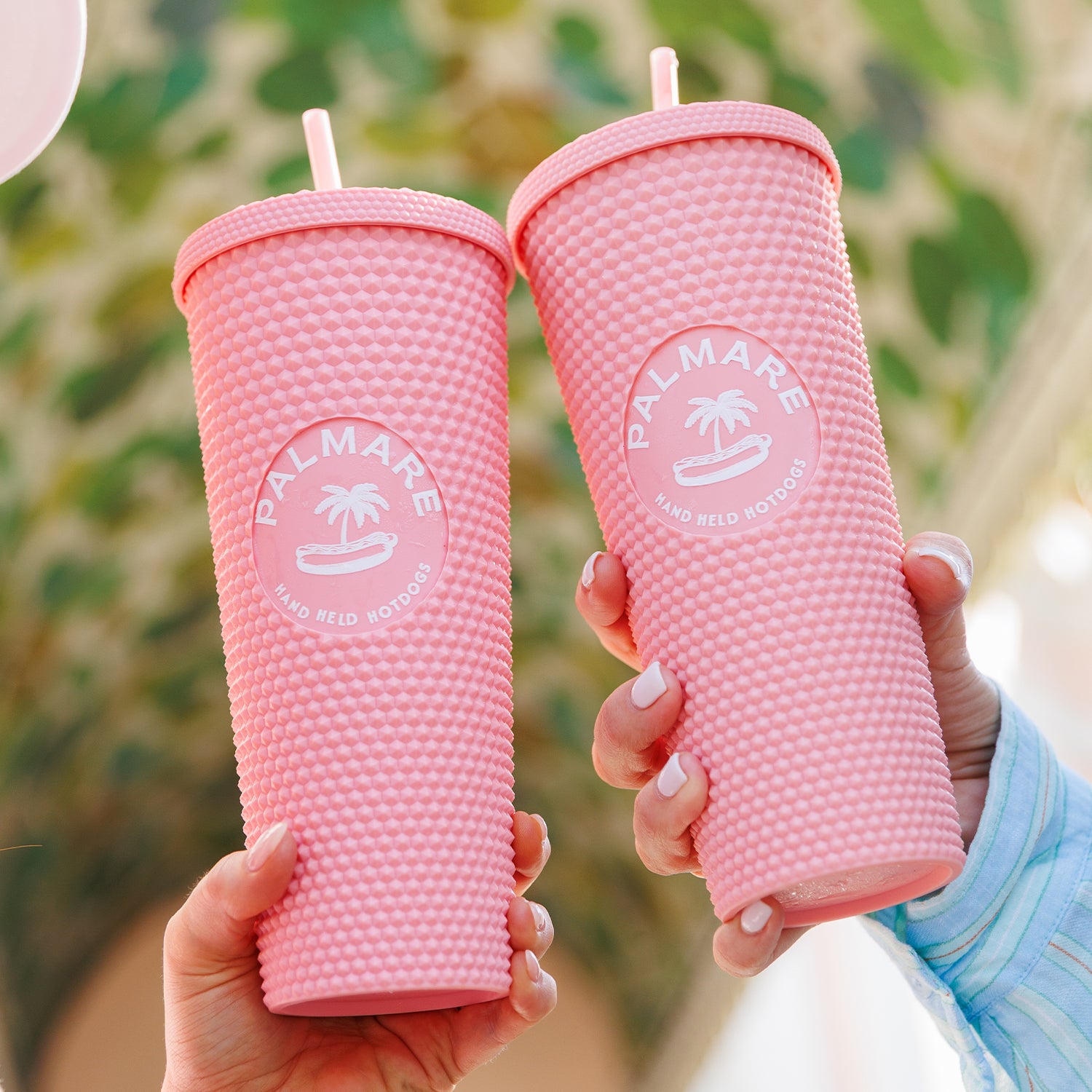 Palmare Pink Studded Tumbler