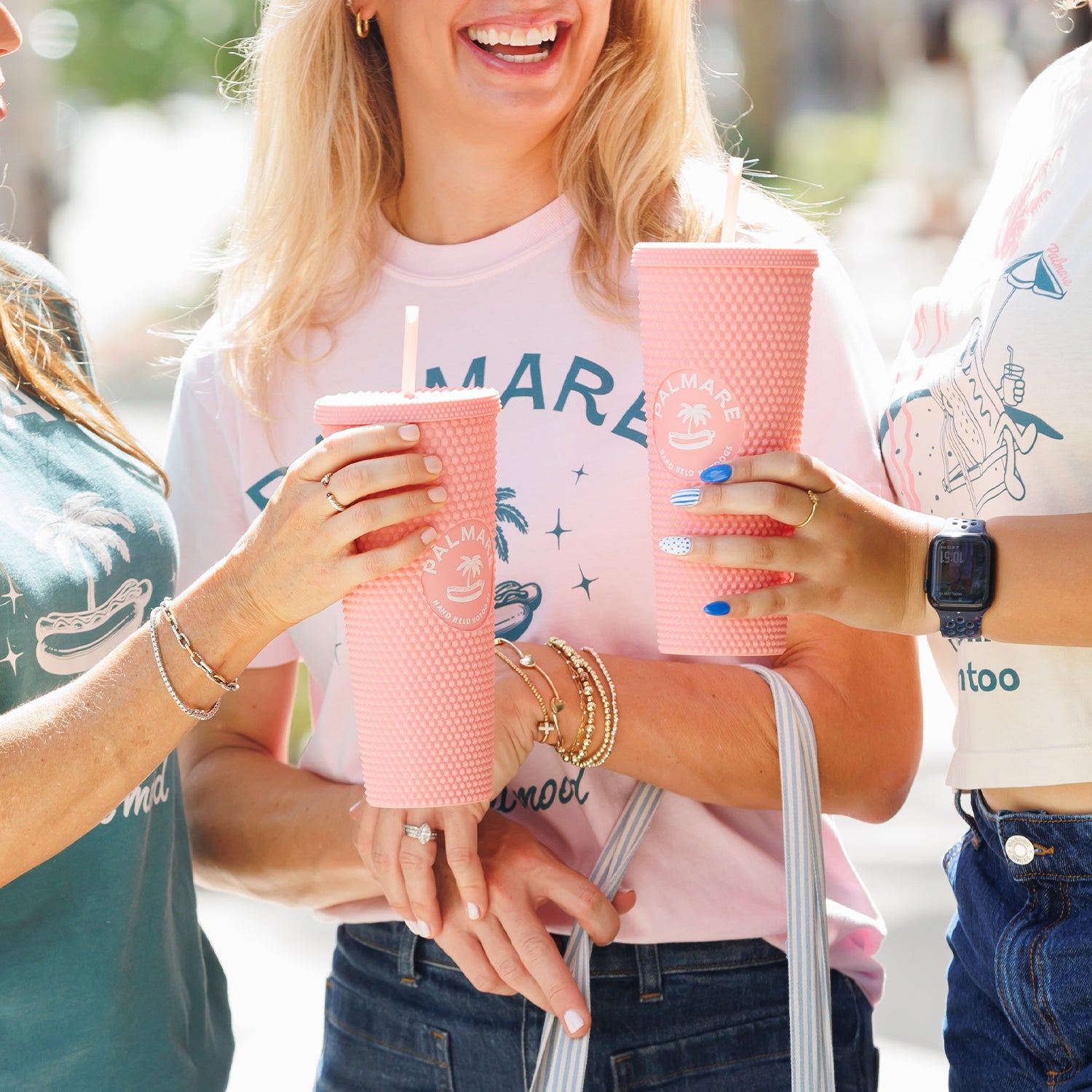 Palmare Pink Studded Tumbler