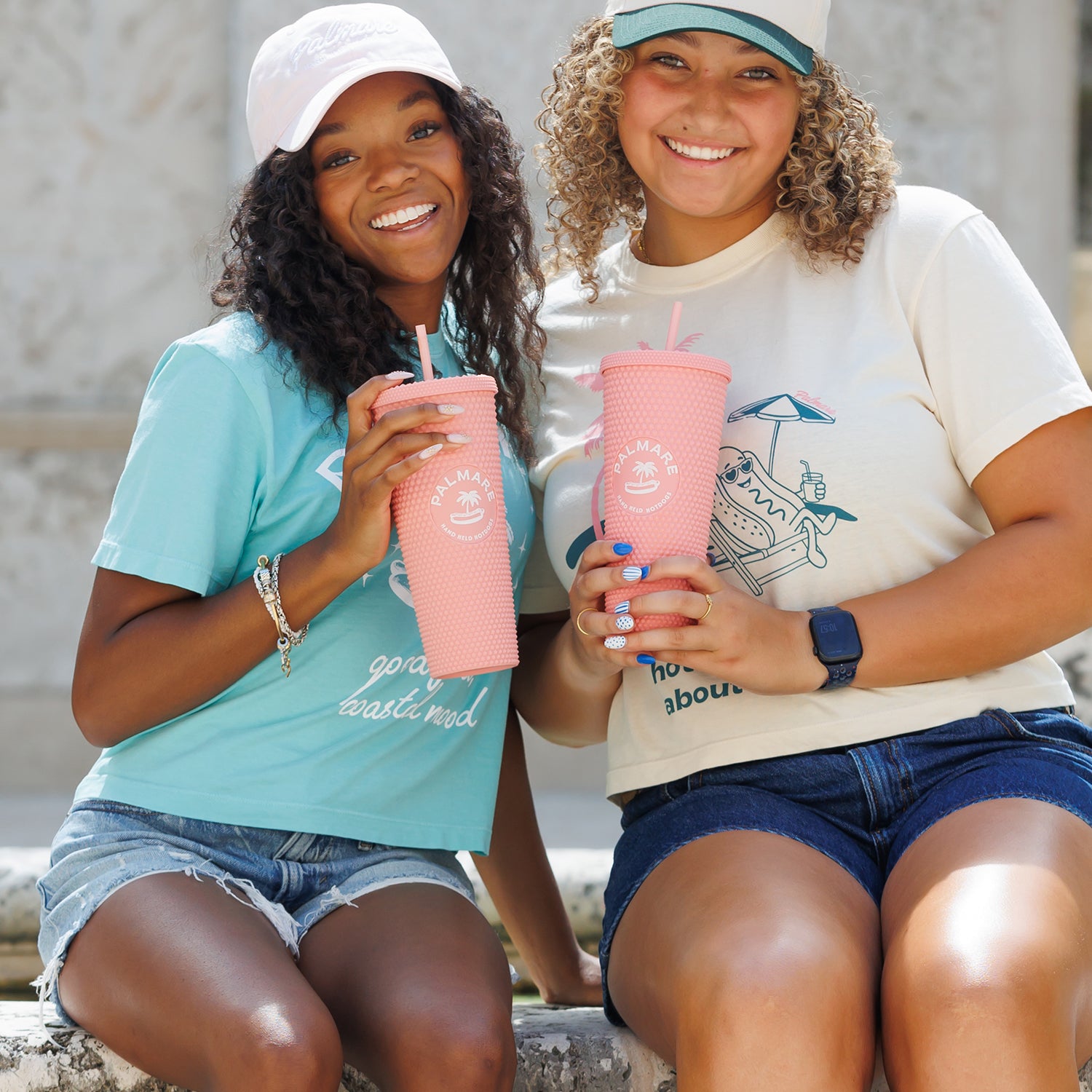 Palmare Pink Studded Tumbler
