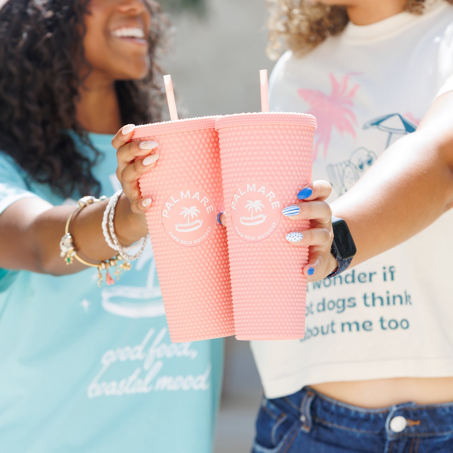 Palmare Pink Studded Tumbler